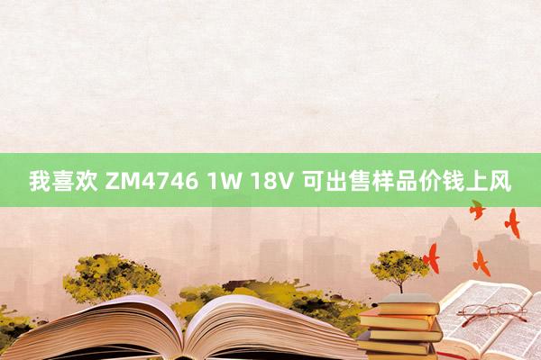 我喜欢 ZM4746 1W 18V 可出售样品价钱上风